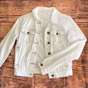 cotton on white denim jacket